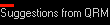 Suggestions from QRMan
